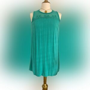 Cute & fun detailed multilayered Target teal-colored dress!